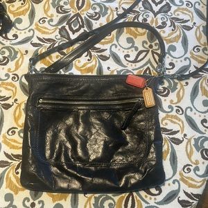 Coach cross body/satchel.  Long strap can be removed